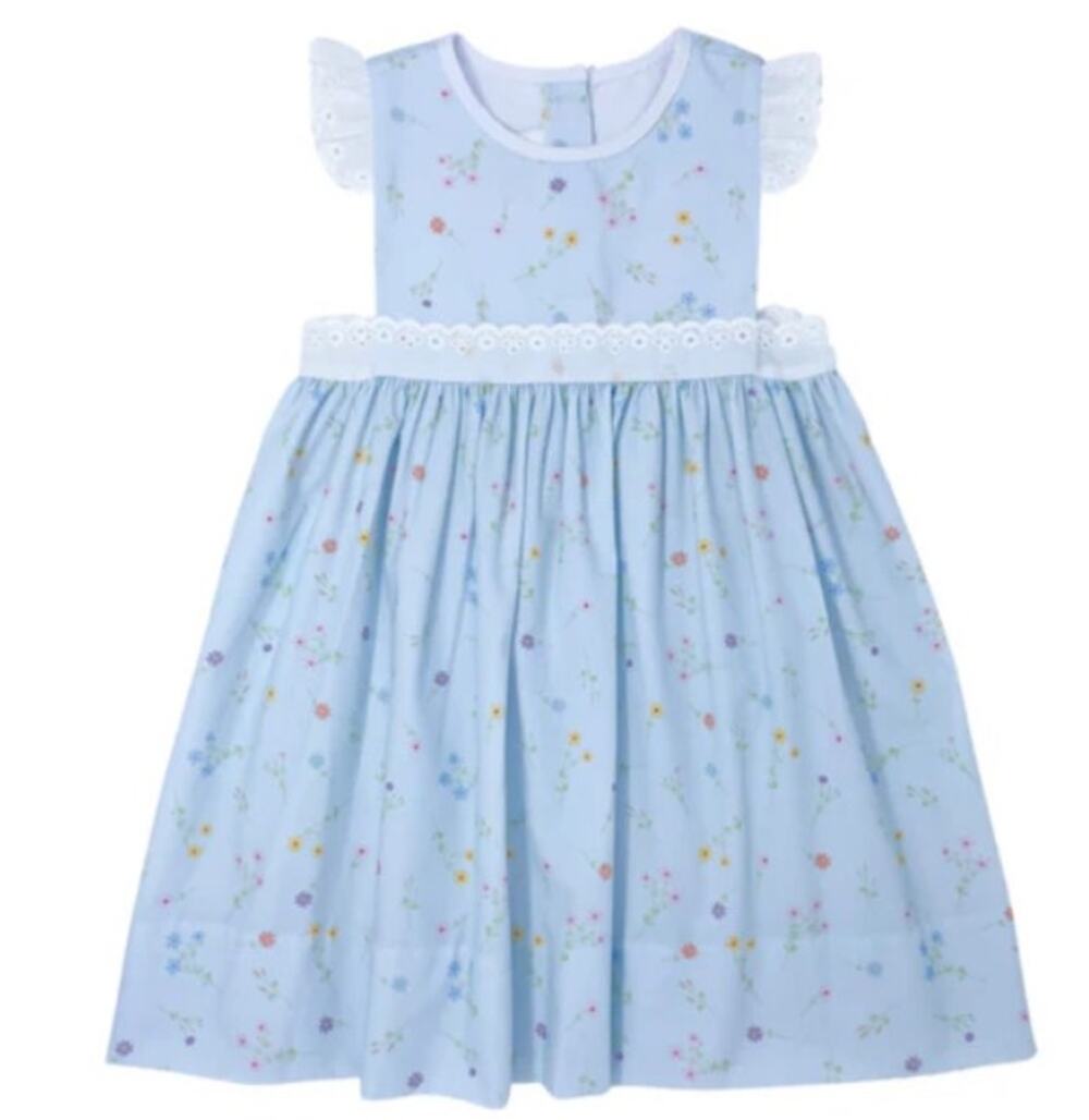 Toddler Girls Lullaby Set  Floral Pinafore Dress Size 3T